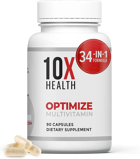 10X Health Optimize Methylated Multivitamin – 90 Capsules