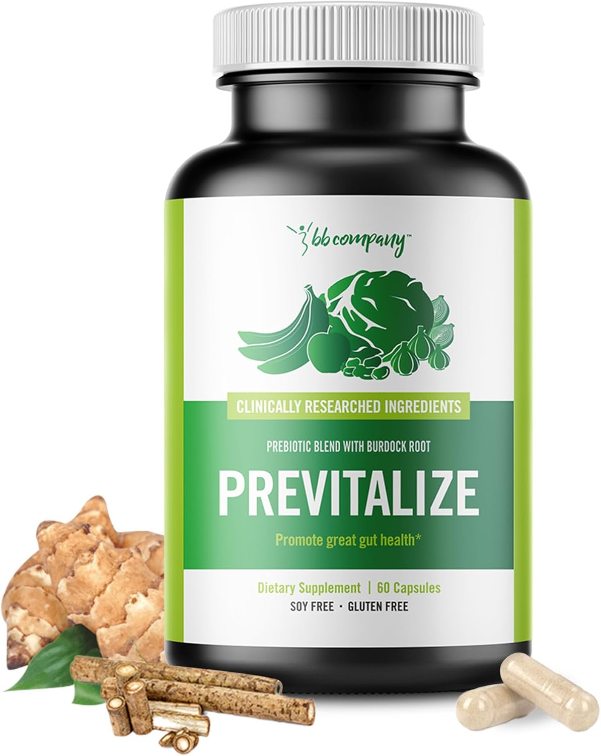BB Company Previtalize | Prebiotics for Women, Prebiotic Fiber for Gut Health, Digestive Health