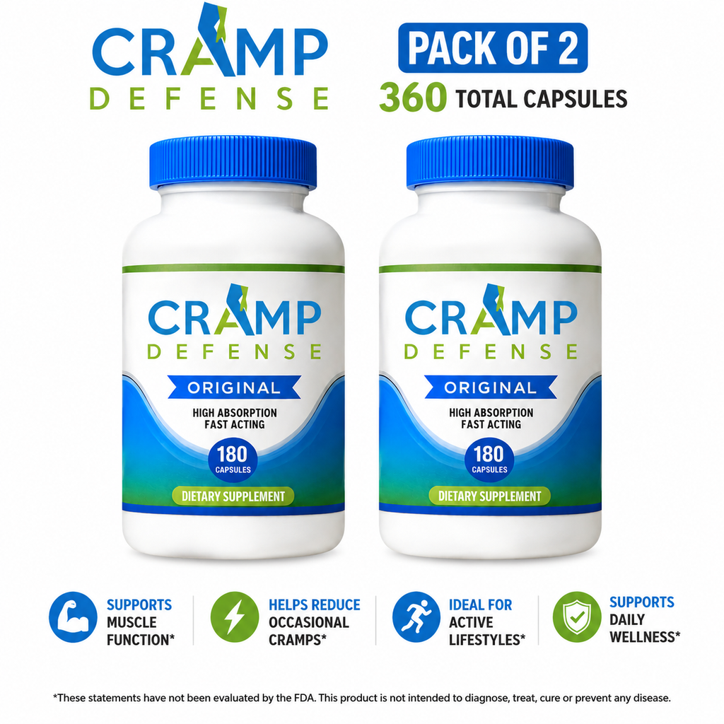 Cramp Defense Original – 2 Pack Bundle | 360 Capsules (6+ Month Supply)