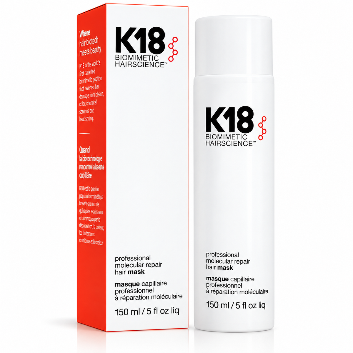 K18 Professional Molecular Repair Hair Mask, 150 ml