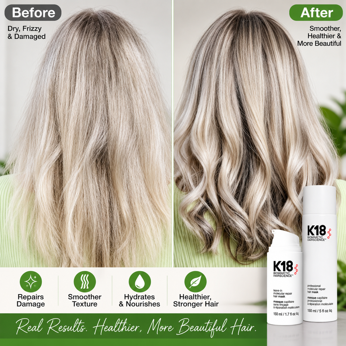 K18 Professional Molecular Repair Hair Mask, 150 ml