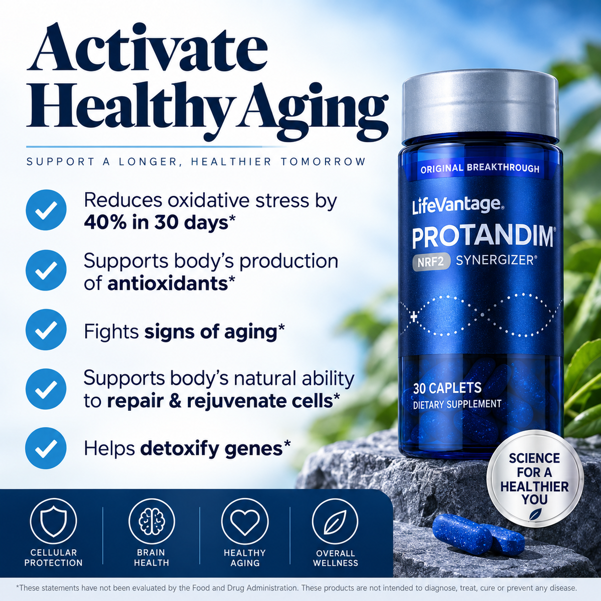 Protandim Nrf2 Synergizer by Lifevintage, 30 Caplets