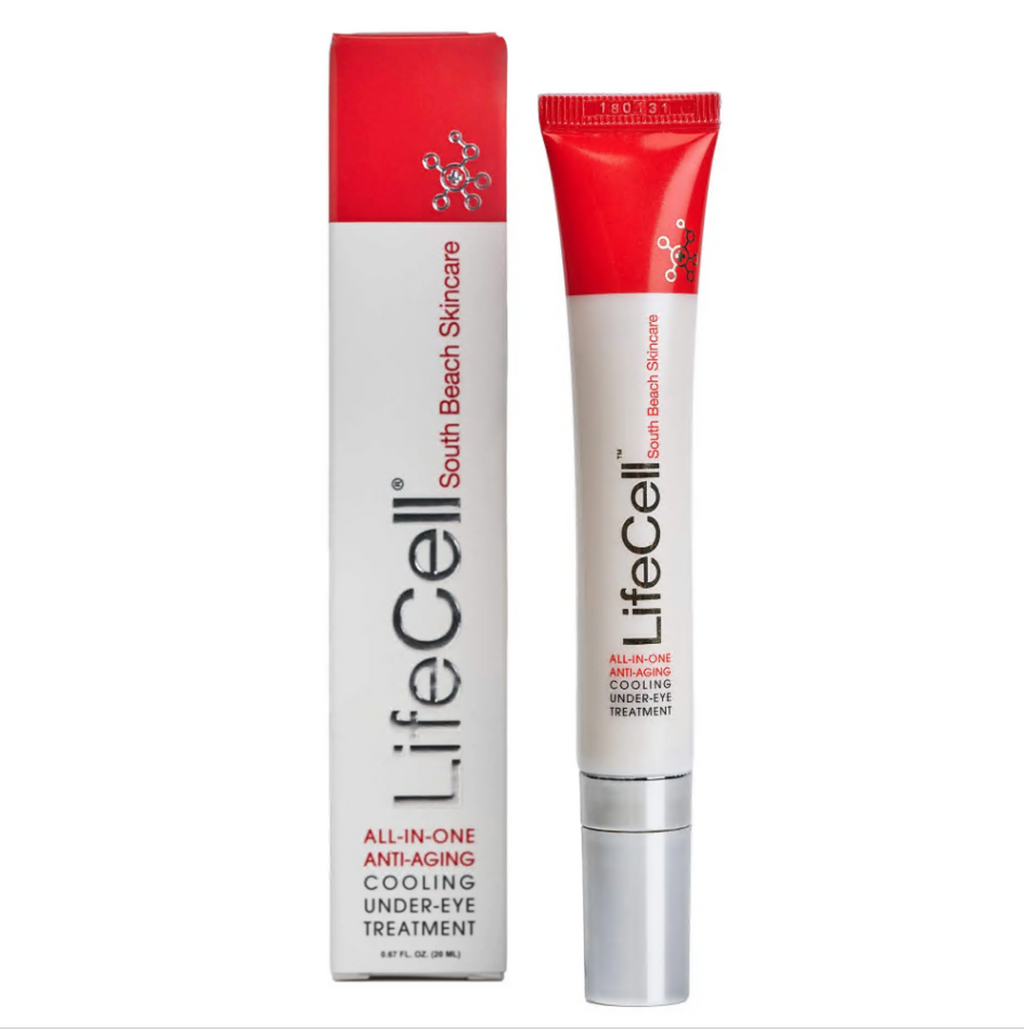 LIFECELL SKIN All in One Anti aging cooling under eye treatment cream -fine lines, dark circles.