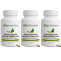 BIOptimizers Magnesium Breakthrough Supplement 60 capsules - 3 Packs