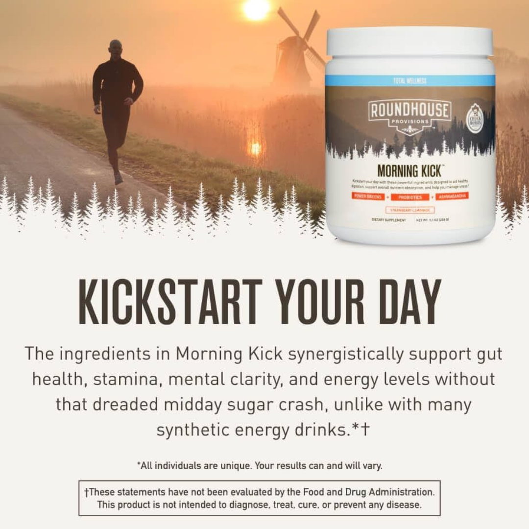 Roundhouse Provisions Morning Kick Strawberry Lemonade 30 Serving - 9.1 fl oz